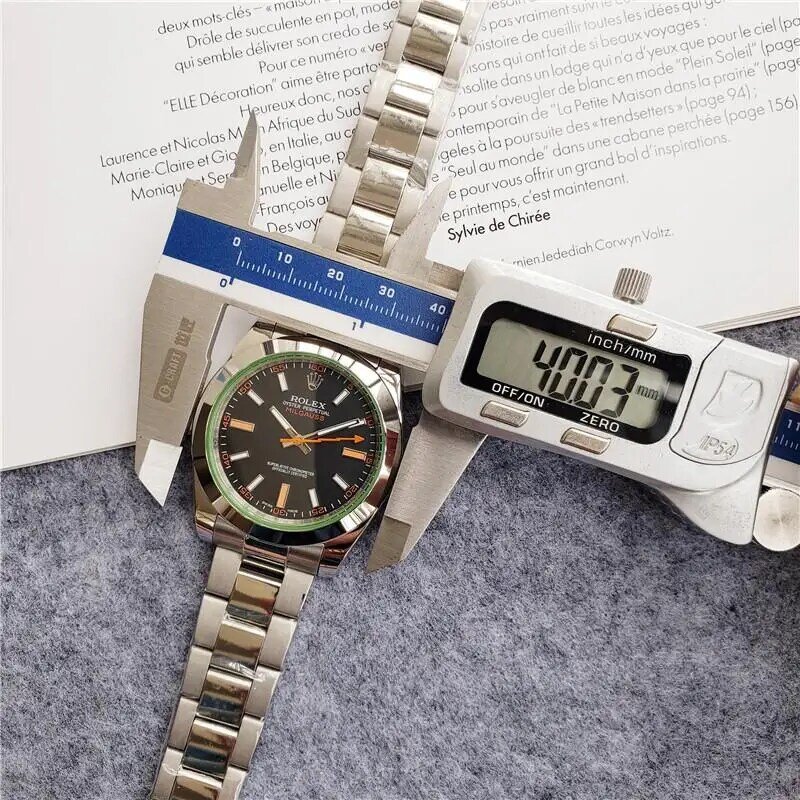 Rolex- Datelog Series-reloj mecánico automático para hombre y mujer, de acero inoxidable, resistente al agua, informal, Gift1050Orders