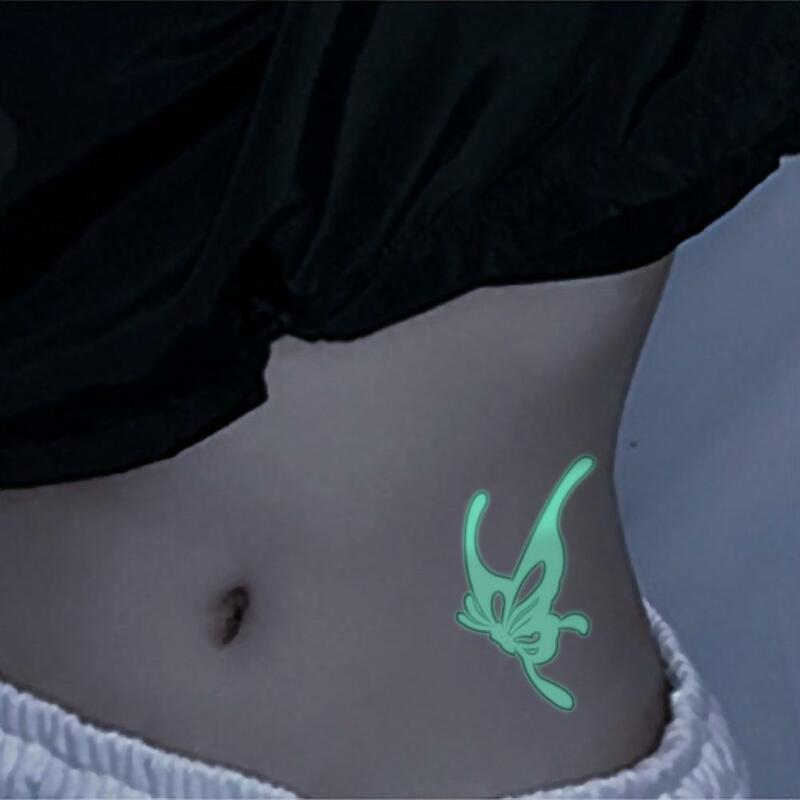 Mode Leucht Temporäre Tattoos Aufkleber Wasserdicht Musik Symbole Körper Kunst Gefälschte Tattoo Mode Schmuck Aufkleber