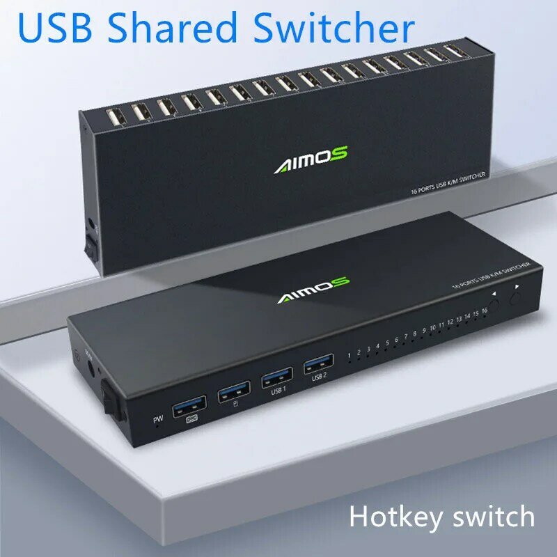 USB 2.0 Chuyển Đổi KVM Switcher Hộp Chia Cho 16 Máy Tính Chia Sẻ Máy In Chuột Bàn Phím KVM 4K USB HDMI Switch hộp Hiển Thị Hình Ảnh Mới
