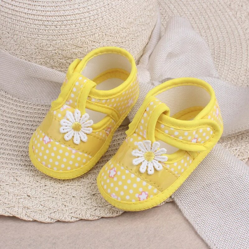 Zapatos de verano para recién nacidos, sandalias florales con lazo, zapatos de suela suave para preandador, para bebés y niños pequeños, 2020