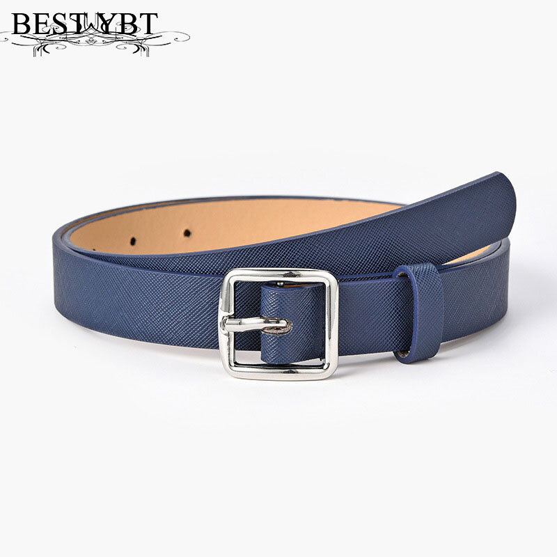 Best YBT Imitation Leather Women's Belt Alloy Pin Buckle Belt Fashion Simple Decorative Young Students Jeans Belts For Jeans