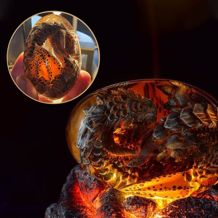 ドラゴンの卵装飾,恐竜の卵の形をした樹脂像