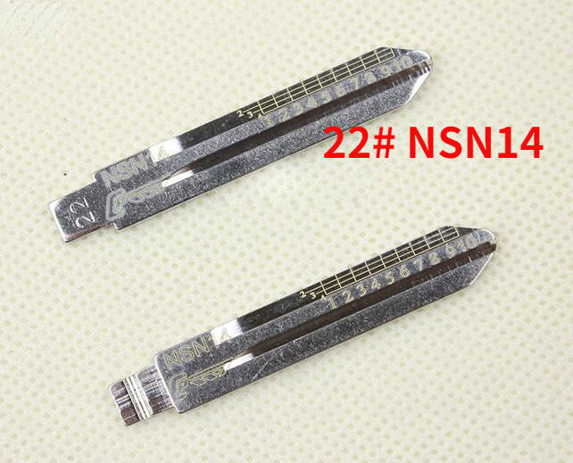 Gravado linha chave lâmina nsn14 serralheiro ferramentas para nissan tiida teana livina escala corte dentes em branco 2 em 1 (não 22)