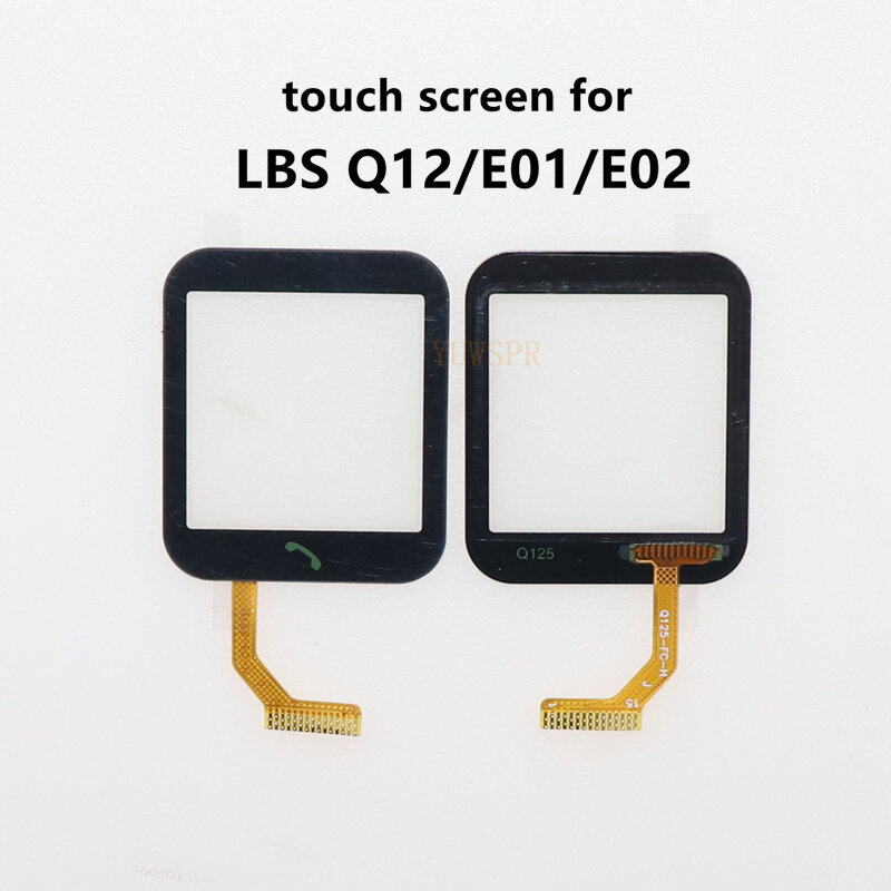 Écran tactile en verre, 1.54 pouces, pour montre connectée Q750, Q100, Q12, nécessite une soudure professionnelle pour l'installation