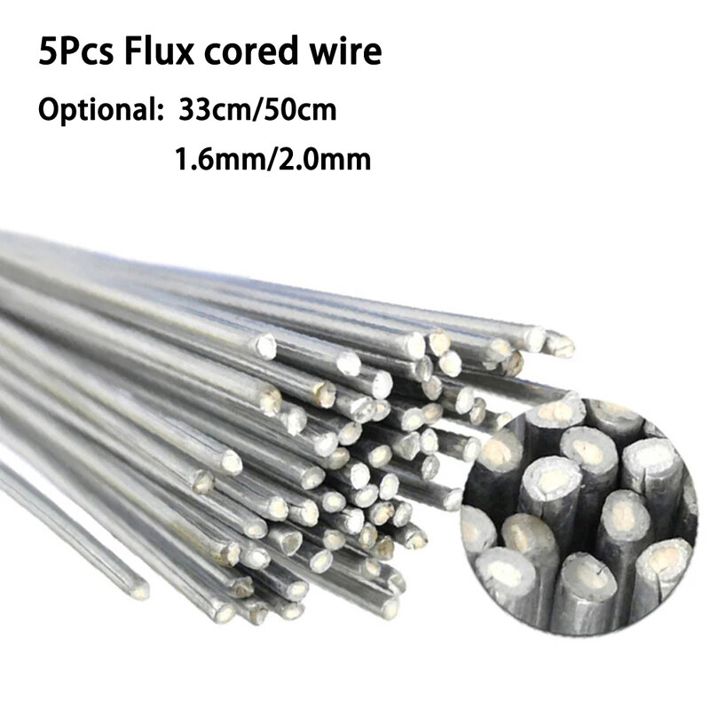 5Pcs Low Temperature Easy Melt Aluminum Welding Rods Weld Bars Flux Cored Wire 1.08/1.64ft Rod Solder For Soldering Wire Solder