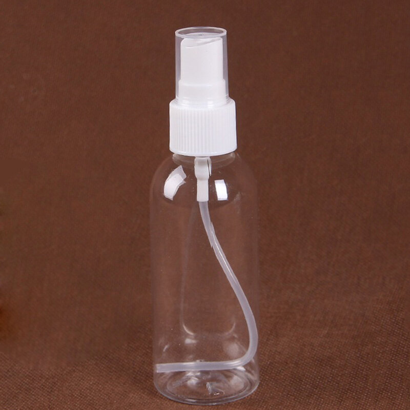 Botella vacía de plástico con pulverizador, atomizador con bomba de niebla fina, contenedor cosmético, herramienta de viaje, 5 /10 /20 /30 /60 /80 /100/ 120 ml