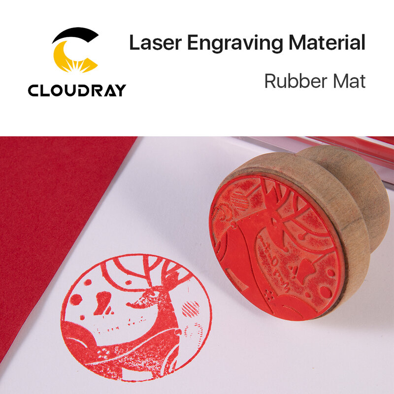 Cloudray-estera de goma para máquina de grabado y marcado láser, Material de grabado con sello, Material de diseño de arte DIY