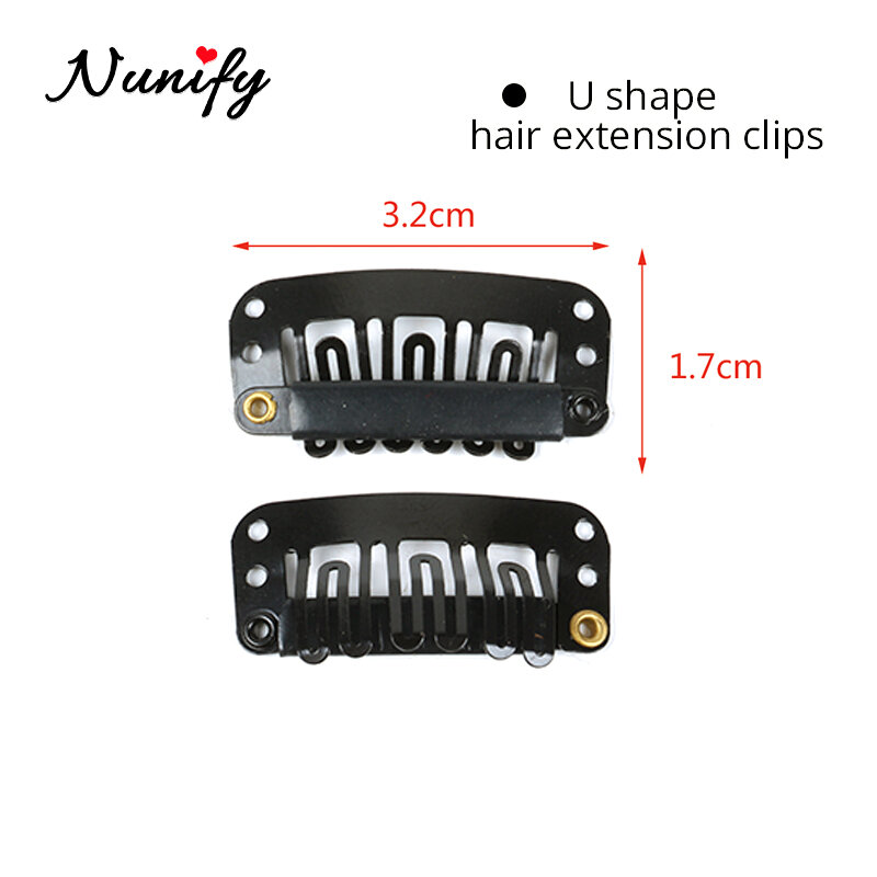 Nunify คลิปคลิป 30Pcs คลิปสำหรับวิกผมผู้หญิงคลิปยาง Combs สำหรับ Hair EXTENSION Toupee DIY หมวกสำหรับเครื่องมือ