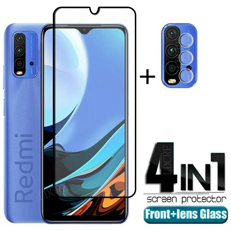 Volledige Cover Glas Voor Xiaomi Redmi 9T Glas Voor Redmi 9T Gehard Glas Film Full Lijm Screen Protector voor Redmi 9T Lens Glas