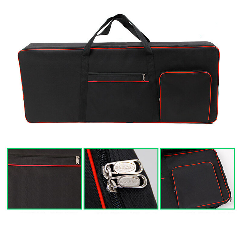 600D Thicker Nylon 61 Key Keyboard Bag Instrument Keyboard Bag Thicken Waterproof Electronic Piano Cover Case For Electronic
