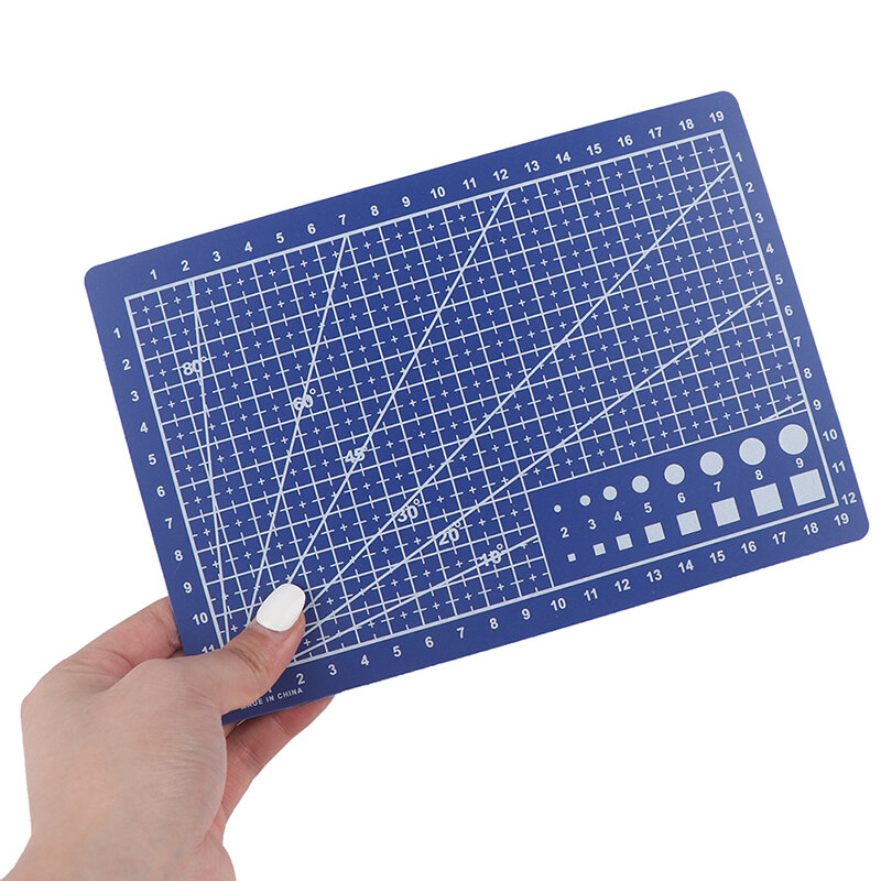 1pc Cultural and Educational Tools A4A5 PP Double-sided Grid Lines Cutting Board Mat Self-healing Cutting Pad DIY