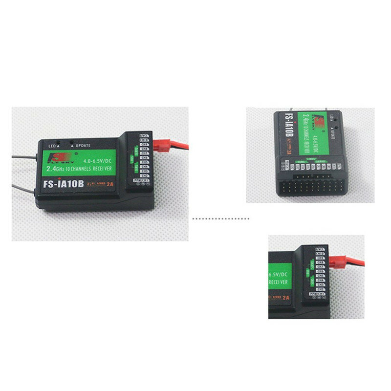 Flysky FS-iA10B Receiver Receptor 2.4G 10CH PPM Output Compatible for FS I6 I10 I6S I6X FS-TM10 FS-i8 FS-IT4S Transmitter