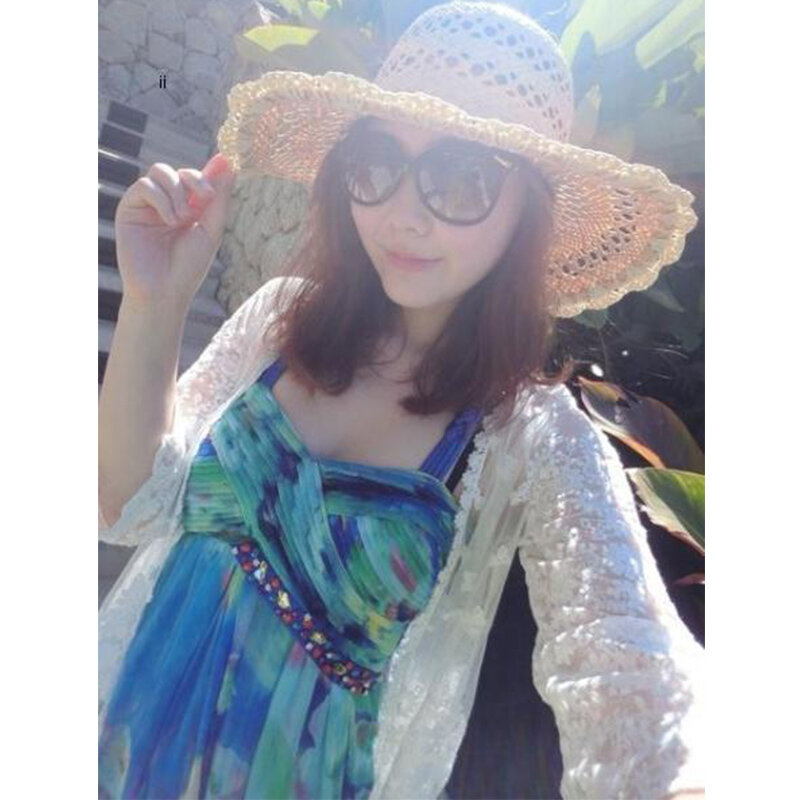 Harajuku Mori Girl Cardigan pour femme, dentelle florale évidée, broderie, crème solaire, doux, femme, princesse, printemps, été, Y002