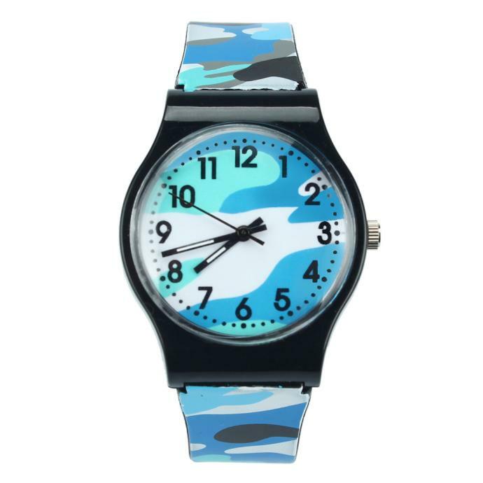 Navy Groen Militaire Camouflage Horloge Kinderen Siliconen Horloge Cartoon Quartz Kinderen Horloges Jongens Gift Relogio Horloge Voor Kinderen 3G