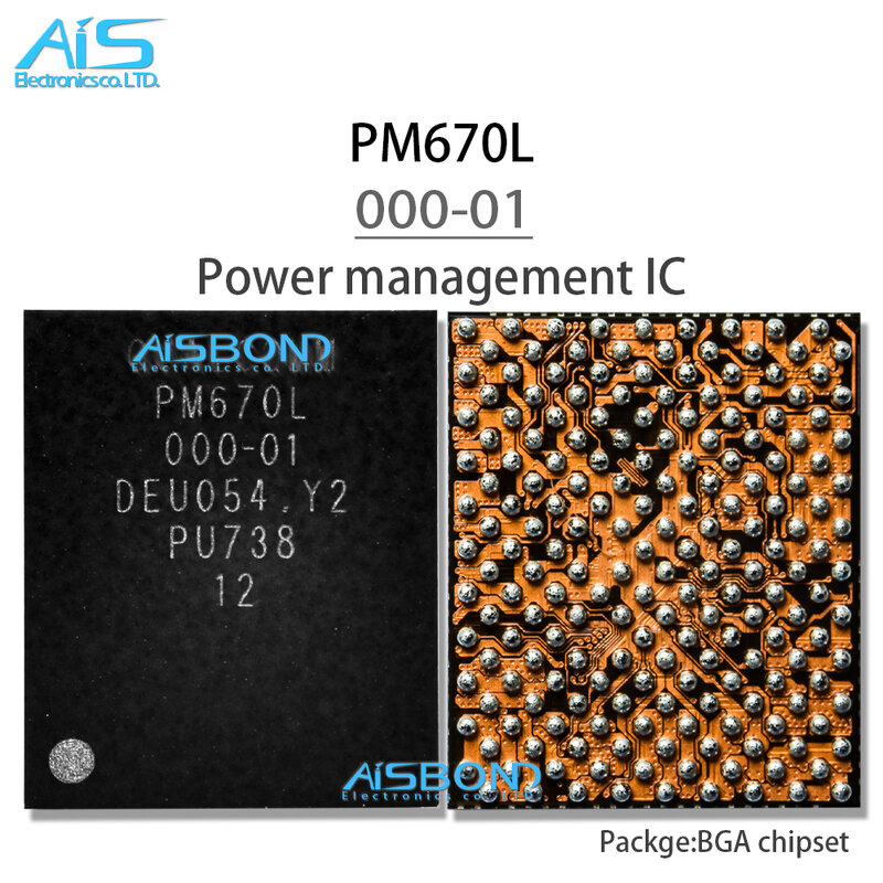 Uds nuevo original PM670 ic de administración de energía PM670 001 PM670A PM670L 000-01 potencia suministro chip ic PMIC