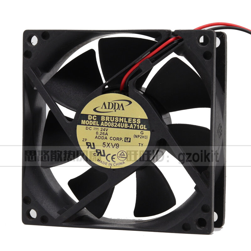 New original AD0824UB-A71GL 8025 8cm 24V 0.26A inverter cooling fan