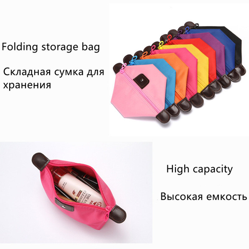 2024 New Portable Cosmetic Bag Dumpling Storage Bag Mini Cute Toiletry Bag Outdoor Travel Nylon Waterproof Storage Bag