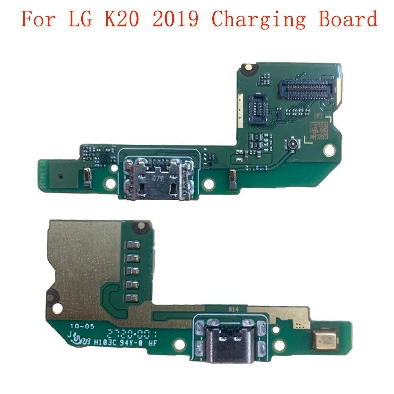 Porta de carregamento usb, conector, peças de placa, cabo flexível para lg k20 2019, conector de carregamento, peça de substituição