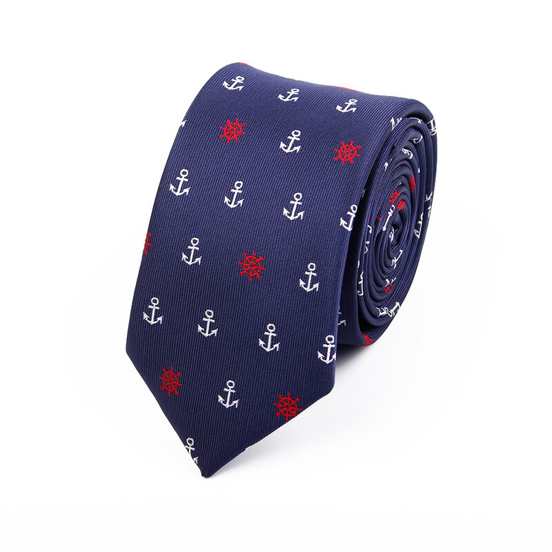 Conjunto de gravata azul jacquard de luxo, gravata com âncora de 6.5 cm, lenço quadrado de bolso para casamento
