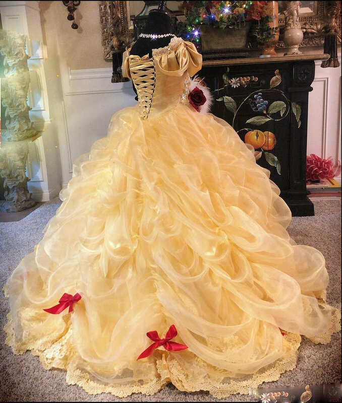 Gaun Anak Perempuan Bunga 2020 Gaun Komuni Pertama Applique Tanpa Bahu Gaun Kontes Pakaian Formal Anak-anak Panjang Lantai Belakang Berenda