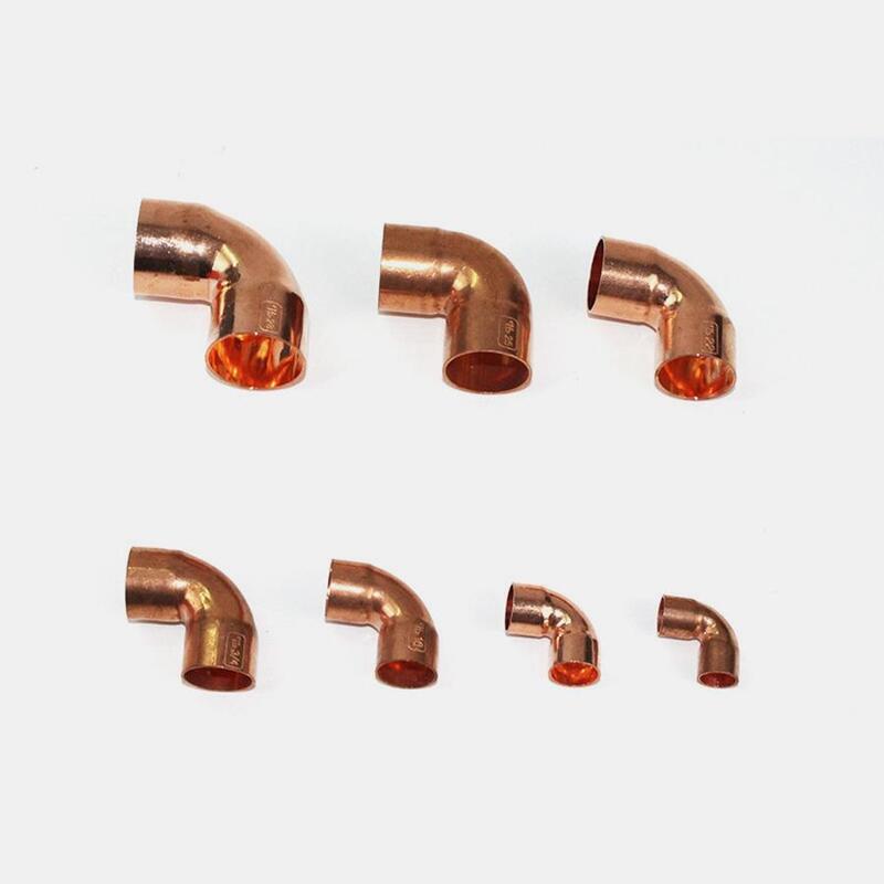 28mm Inner Dia x1.2mm Thickness Scoket Weld Copper End Feed 90 Deg Elbow Coupler Plumbing Fitting Water Gas Oil