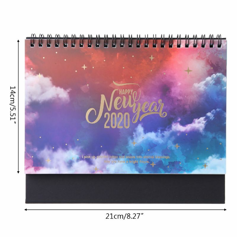 2020 мечтательная красочная настольная стоящая рулонная бумага календарь Памятка ежедневное расписание Таблица планировщик ежегодная пове...