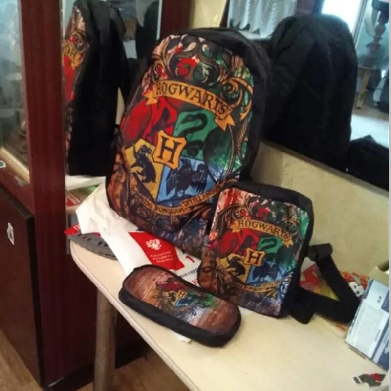 Teenager Messenger Bags Magic School Printing Crossbody Bags For Men Handbag Cartoon Travel Shoulder Bag Fashion Customize Bolsa