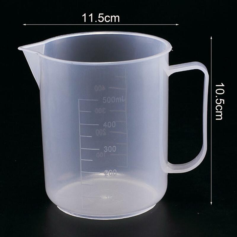 플라스틱 졸업 측정 컵 액체 용기, 에폭시 수지 실리콘 제조 도구, 50-2000ml, 투명 혼합 컵, 1 개