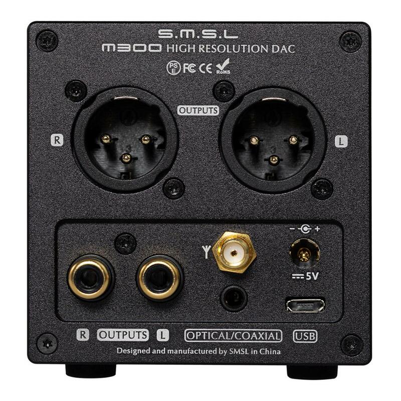 SMSL-M300 MKII Audio DAC AK4497, DSD512 nativo, PCM768kHz, USB óptico Coaxial, Bluetooth 5,0, entrada de salida de línea equilibrada, nueva versión