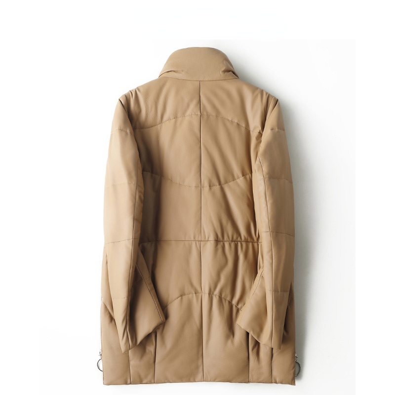 Ayunsue 2021 inverno jaqueta de couro genuíno roupas femininas real casaco de pele de carneiro famale quente mid-long jaquetas chaquetas sqq1227