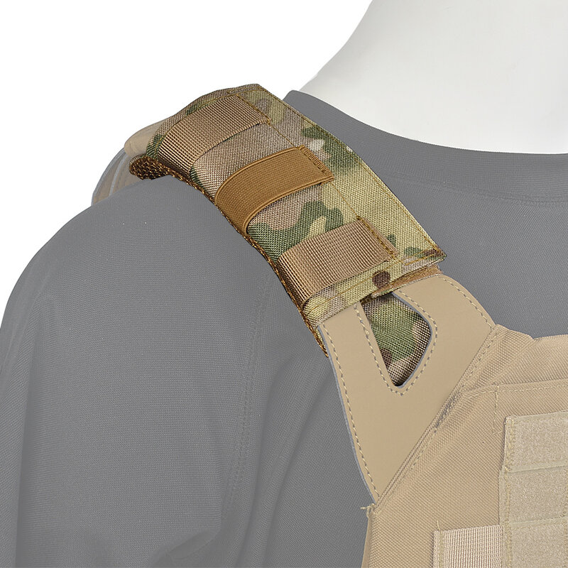 Tactical Vest Strap Shoulder Pad, portador da placa, conforto Almofada Mesh, acolchoado Molle Web, 1000D Nylon, apto para FCPC, JPC, XPC, SS