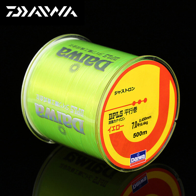 Daiwa – ligne de pêche en Nylon de 500m, Monofilament japonais, Super solide, 2lb-40lb, 5 couleurs, accessoires