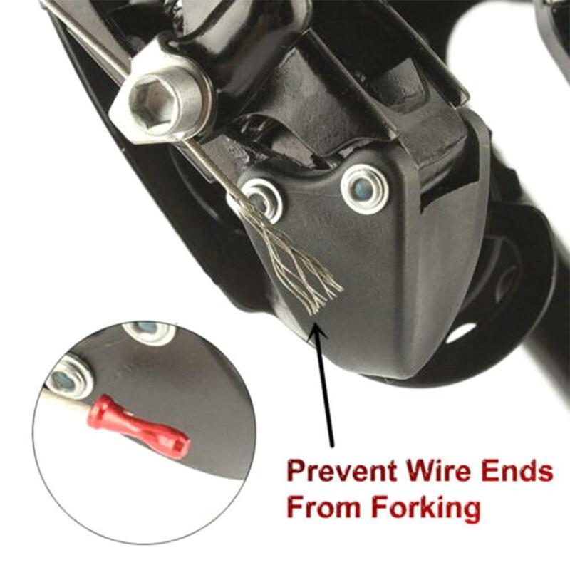 50Pcs Aluminum Bicycle Bike Brake Shifter Derailleur Inner Cable Wire End Caps  Bike Brake