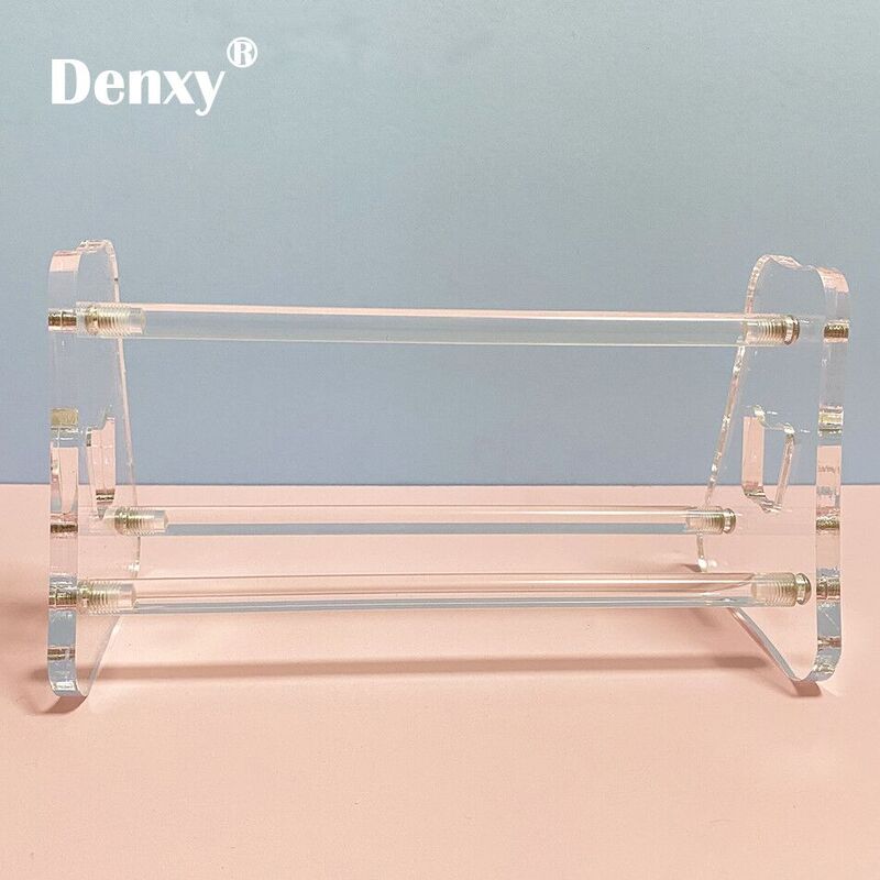 Denxy 1pc gruby wysokiej jakości szczypce dentystyczne stojak przezroczysty akrylowy Instrument Rack szczypce półka akcesoria stomatologiczne