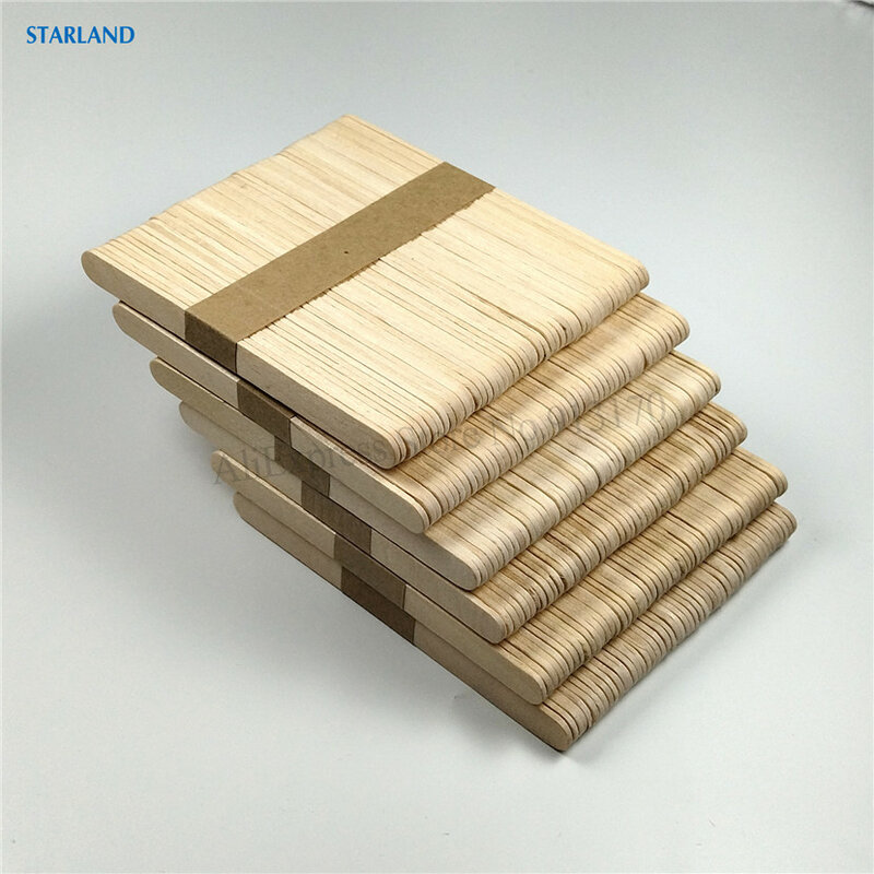 300 sztuk lody kije brzoza drewno lod-lolly drewniane DIY rękodzieło kij 50 sztuk/partia 6 partii długość 11.4cm