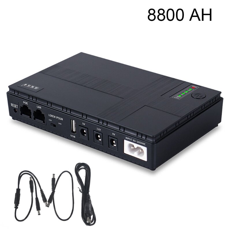 G6DA-minifuente de alimentación portátil de 5V, 9V, 12V, UPS, multiusos, para cámara IP Wifi