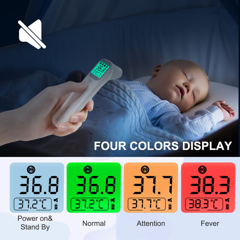 Elera bebê termômetro infravermelho digital lcd medição do corpo testa orelha não-contato adulto febre ir crianças termometro