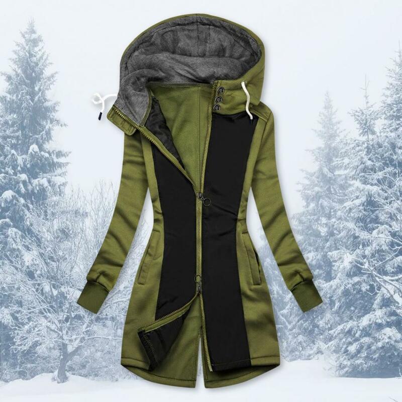 Fabuloso casaco de inverno elástico manguito cardigan resistente ao desgaste casaco de inverno jaqueta senhora