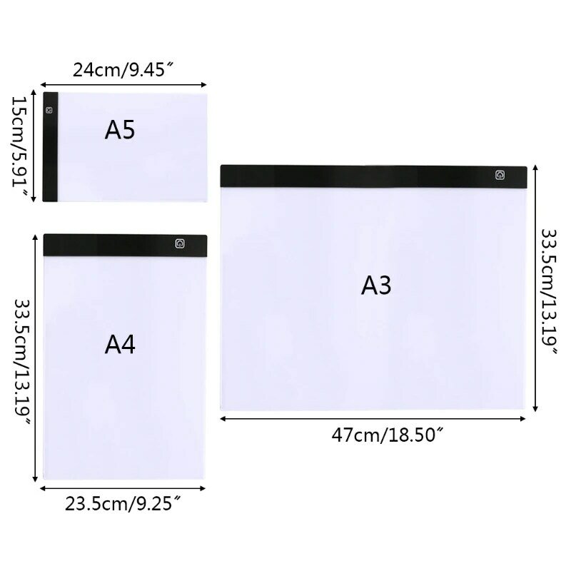 Цифровой графический планшет A3/A4/A5 светильник кой