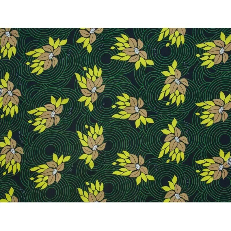 Tessuto Ankara African Real Wax Print 2020 fiori di alta qualità stampa garantita vero tessuto in poliestere morbido a cera reale