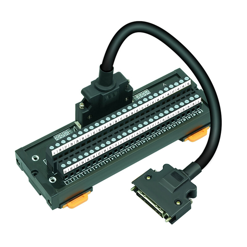 Placa do adaptador dos terminais do relé de HL-SCSI-50P scsi50 50pin para yaskawa/delta/panasonic/mitsubishi servo cn1 ASD-BM-50A para a2/ab