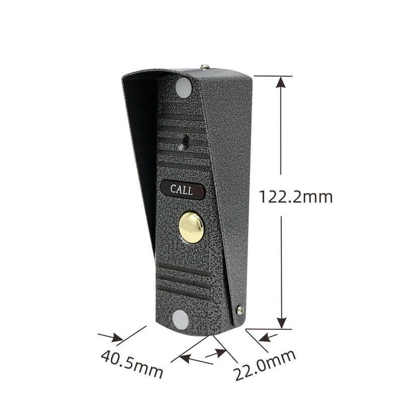 Jeatone Tuya tombol interkom video pintar, bel pintu mendukung WIFI kendali jarak jauh pembuka kunci pintu ponsel dengan kamera 84201 hitam