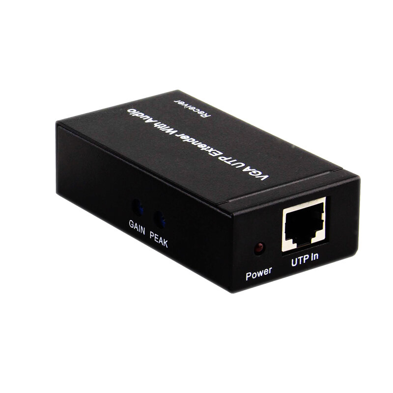 Extender VGA USB 984ft/300m 1080P a lungo raggio 984ft su cavo Ethernet Cat5e Cat6 (ricevitore mittente)