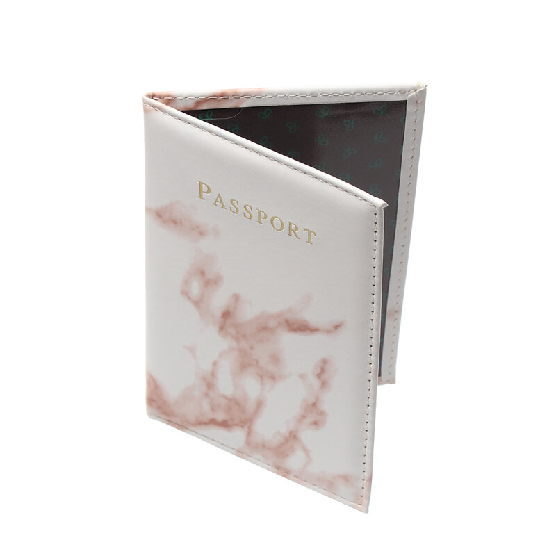 Couverture de passeport de Style marbre coloré porte-passeport étanche étui de couverture de voyage porte-passeport paquet de passeport de haute qualité