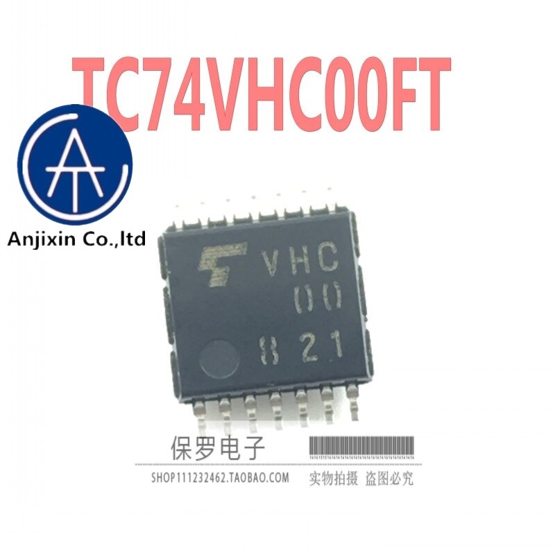 10 шт. 100% оригинальный и новый логическая микросхема TC74VHC00FT шелковой ширмы VHC00 TSSOP-14 патч действительный ассортимент товаров
