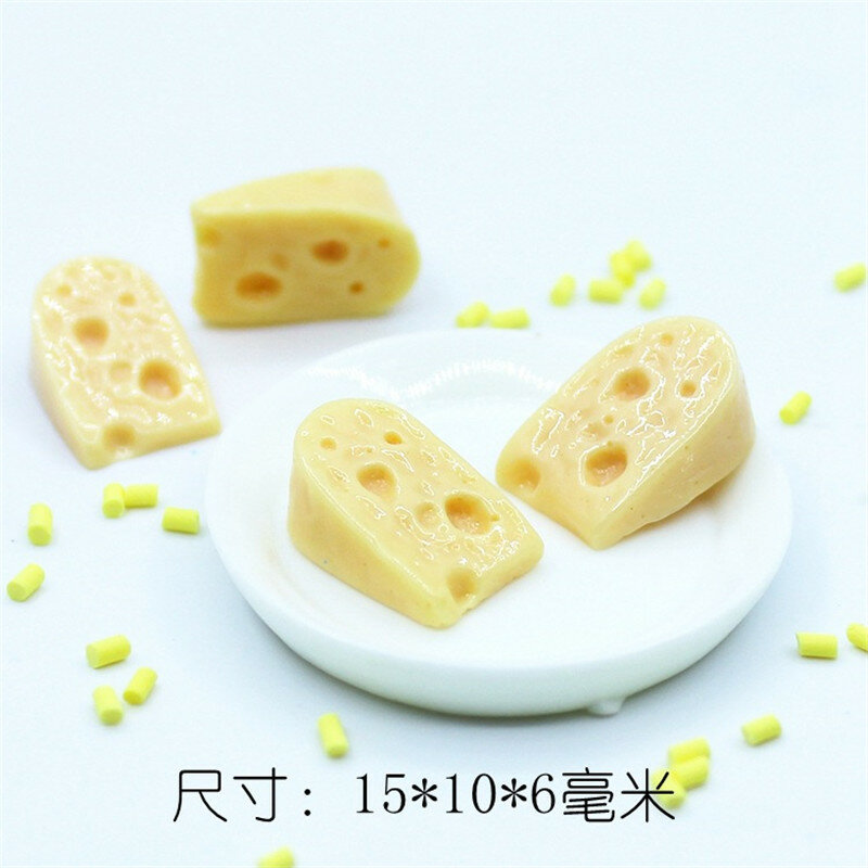 20 pçs mini queijo polímero lodo caixa de enchimento brinquedo para crianças encantos modelagem argila diy acessórios crianças plasticina