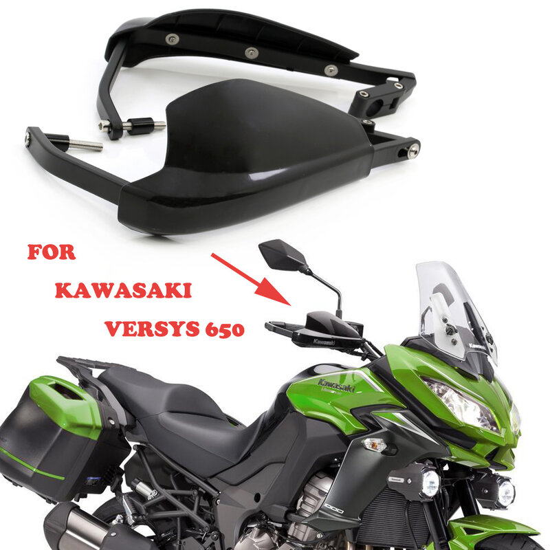 Akcesoria do motocykli KAWASAKI VERSYS650 KLE650, części do kierownicy, osłony uchwytów, osłona dłoni, przednia szyba, 2015-2020