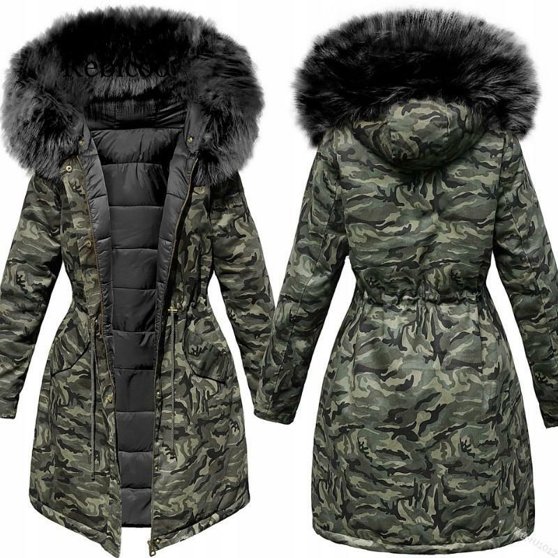 Casaco de inverno feminino, jaqueta de inverno feminina com gola de pele, parka fino com zíper, chapéu com cinto e capuz, casaco de inverno grosso, casaco de neve longo para mulheres