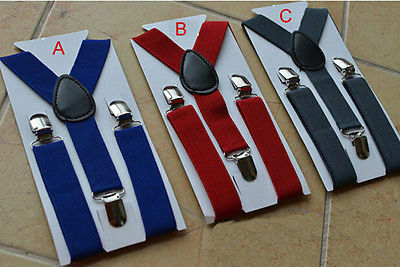 Bretelle elastiche per ragazzi e ragazze a forma di Y con bretelle regolabili nuovi 8 colori