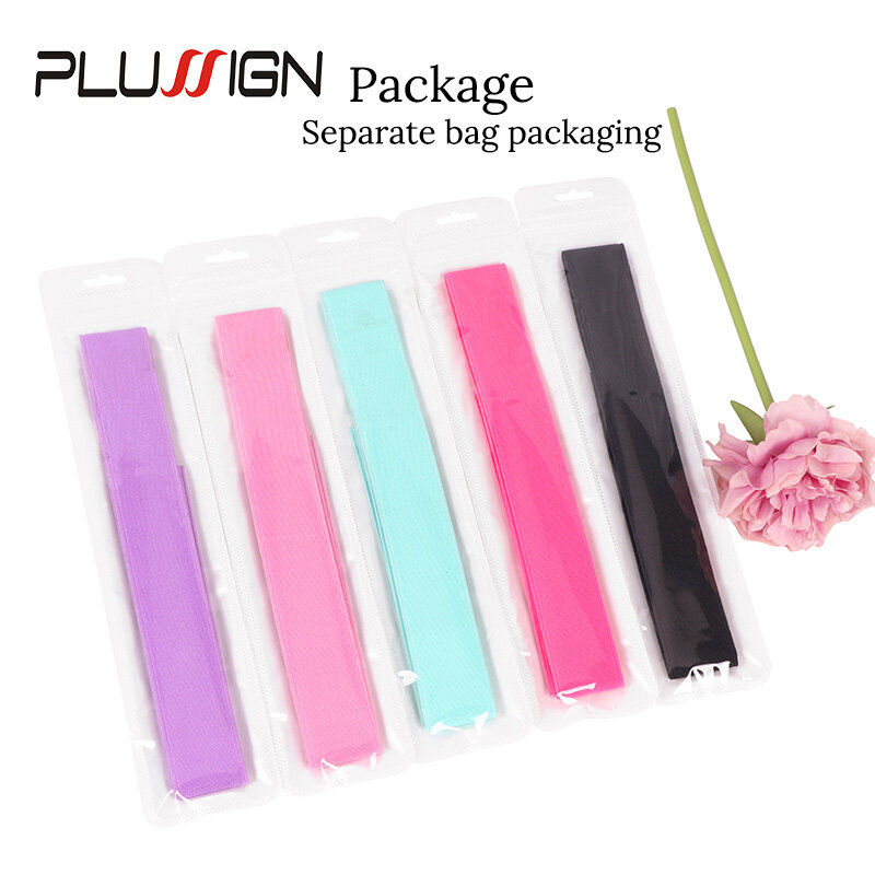 Wig Edge Elastic Band With Adjustabel magic sticker 3Pcs Edge Slayer For Salon Pink Purple Black Hair Edge Band For Lace Wigs